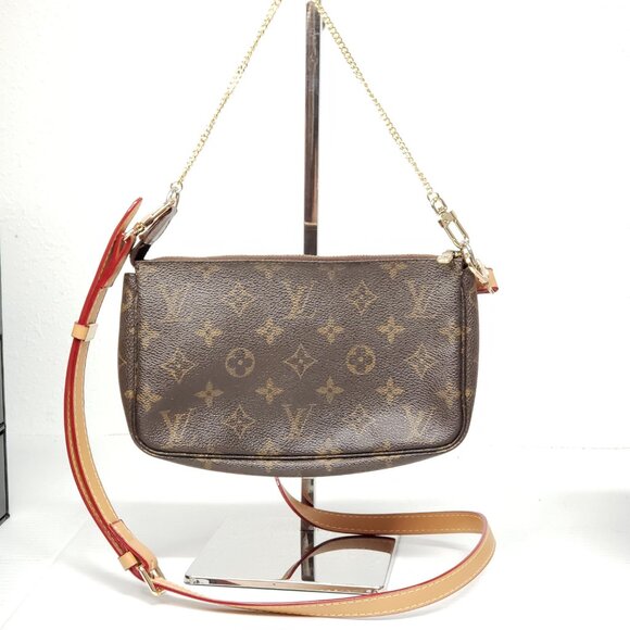 Louis Vuitton Accessories Pouch Pochette Brown Shoulder Bag lux240-100525 - Picture 1 of 16